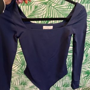 Bardot navy blue bodysuit✨